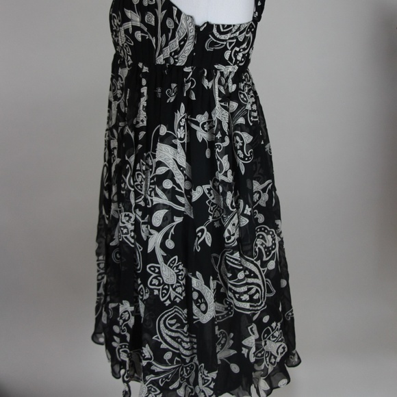 INC INTERNATIONAL CONCEPTS Black/White Silk Dress - Picture 5 of 8